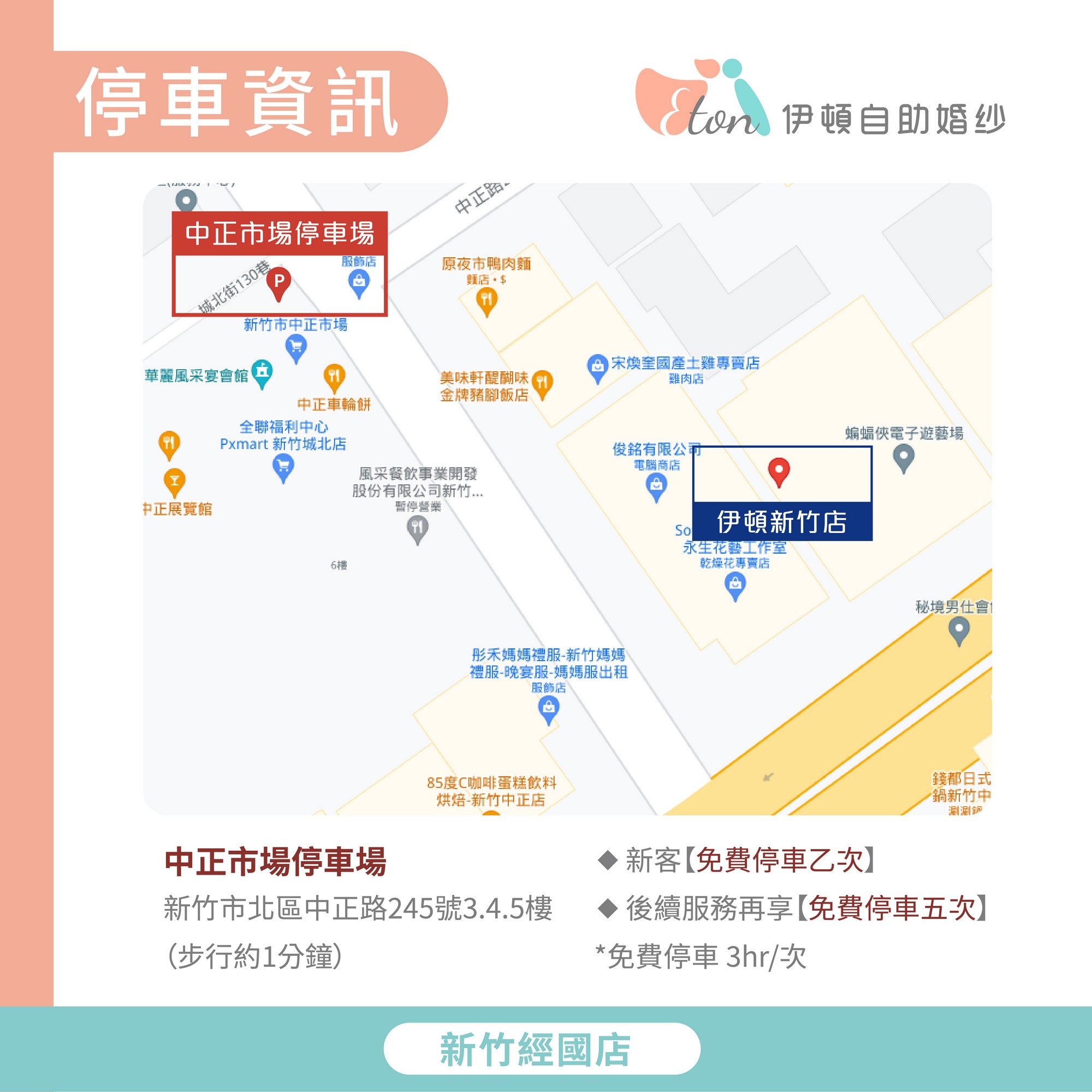 新竹經國店停車位置參考