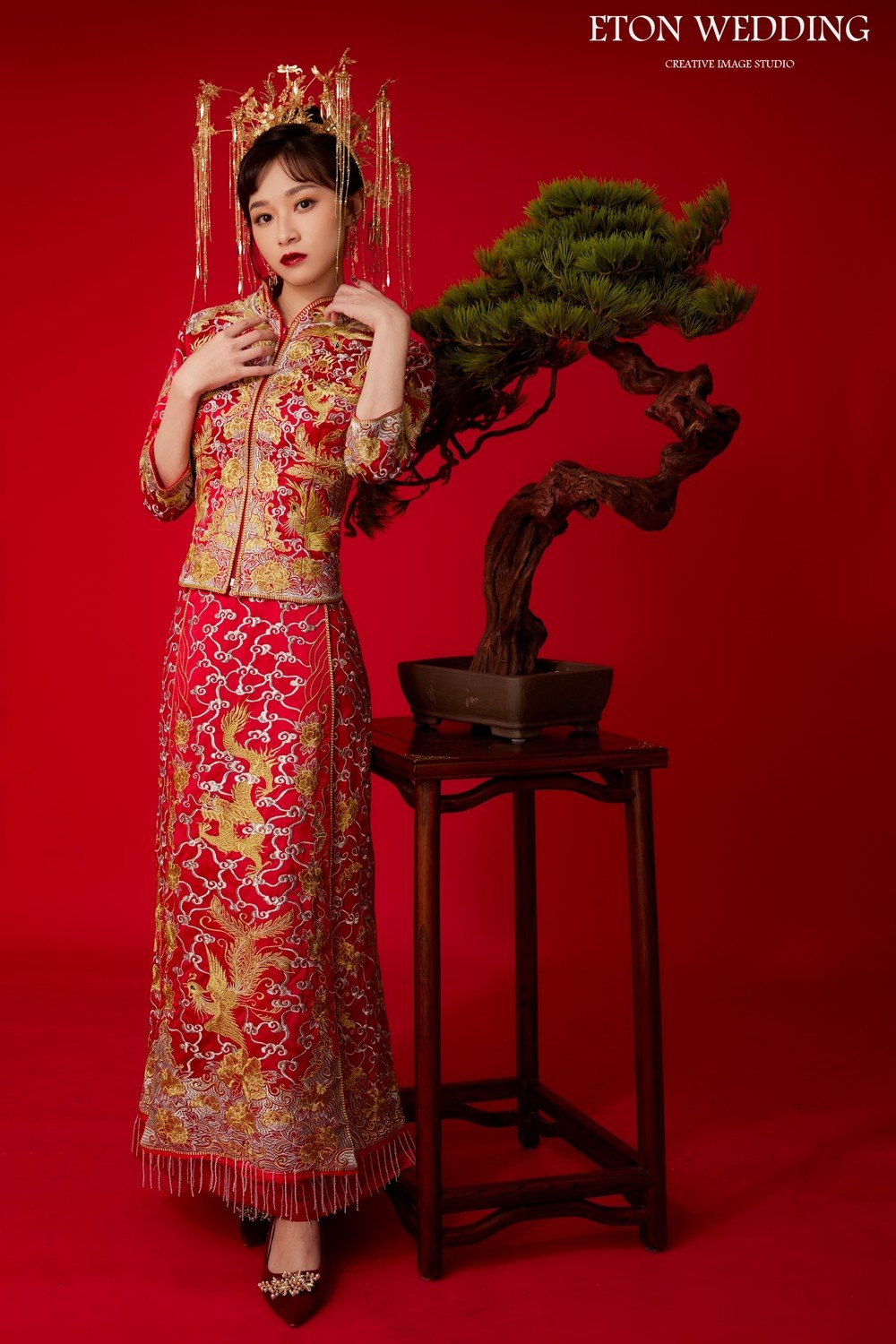 中式禮服出租,中式禮服,中式婚紗,秀禾服,龍鳳褂