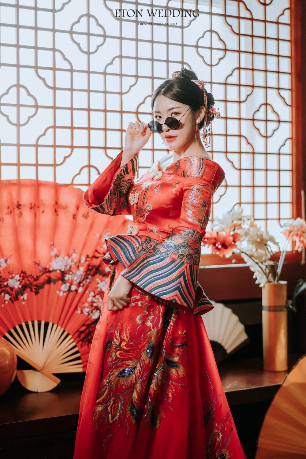 中式禮服出租,中式禮服,中式婚紗,秀禾服,龍鳳褂