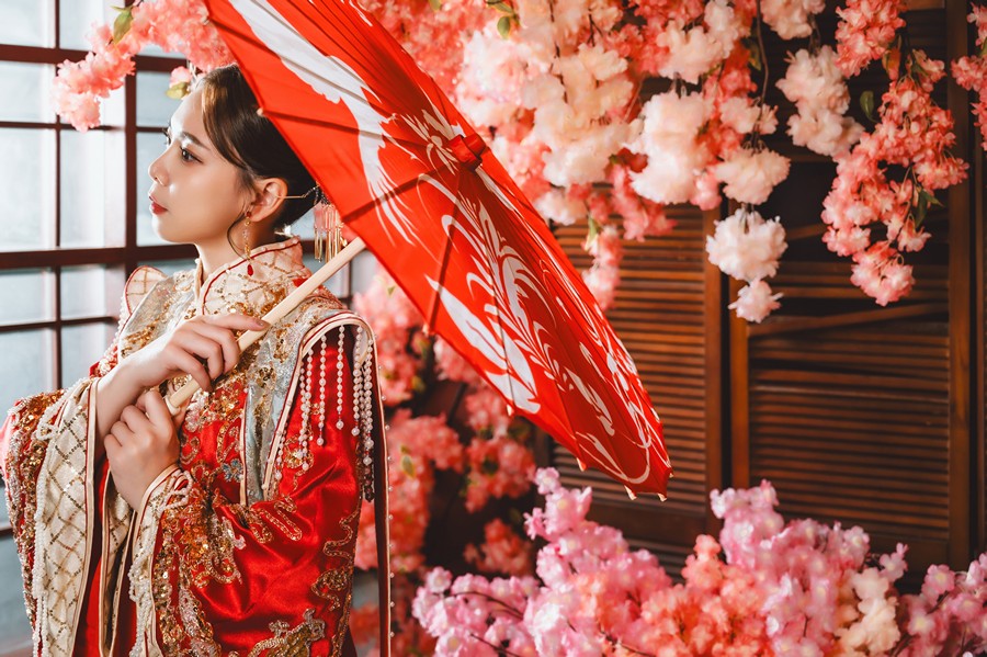 漢婚服,漢服婚紗,中式婚紗,古風婚紗